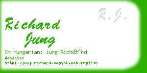 richard jung business card